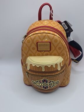 Loungefly Harry Potter Butterbeer Mini Backpack - Gold, Tan, Red